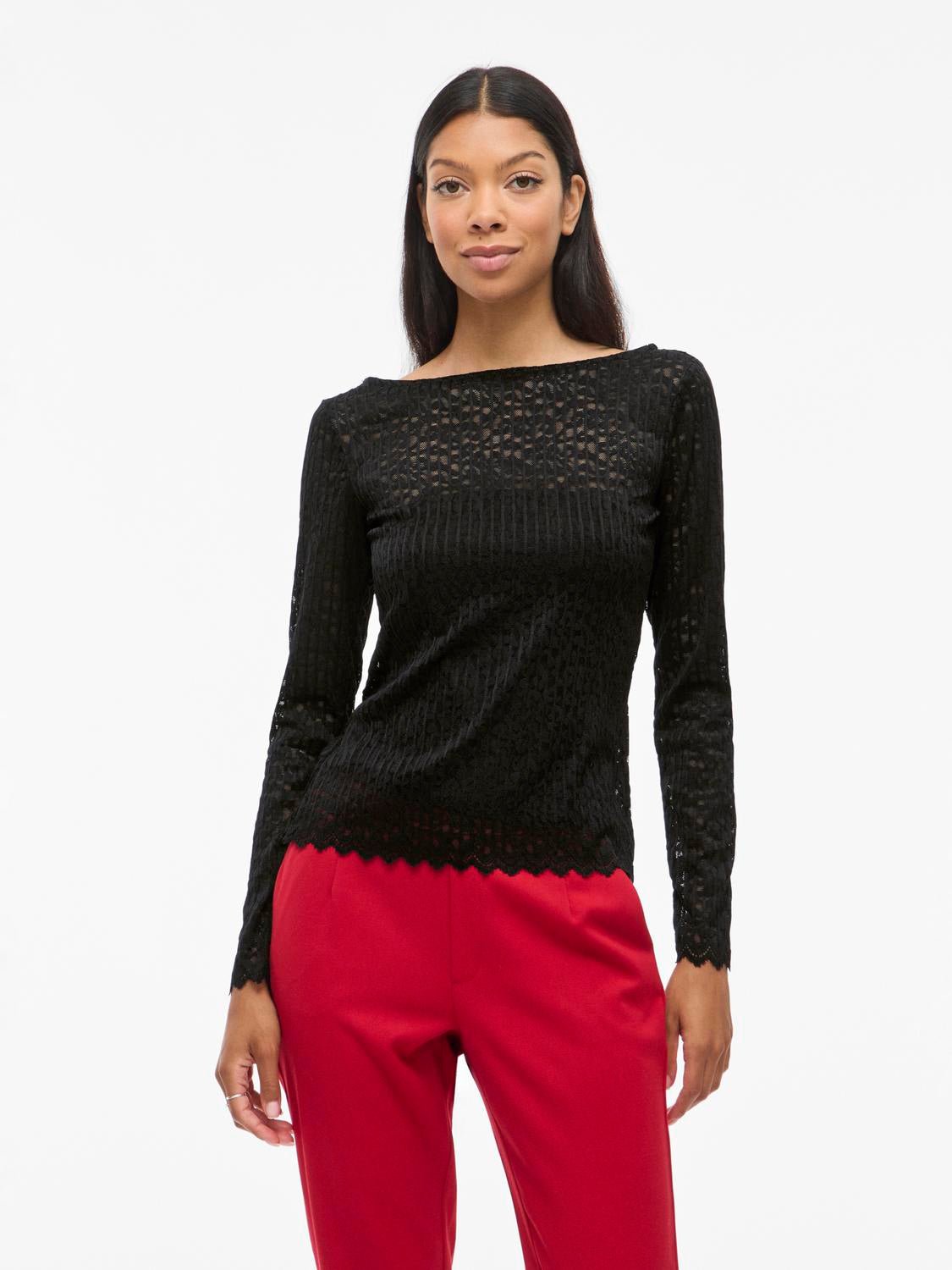 VIROMINA Top - Black Beauty - VERO MODA & VILA Bergvik